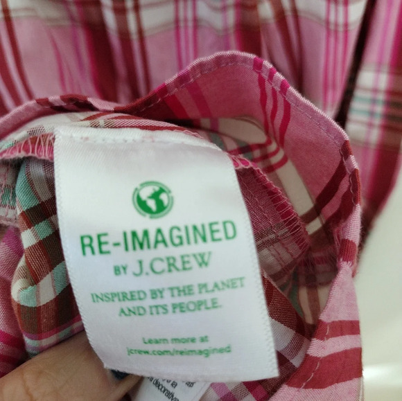IT HAS POCKETS! J. Crew plaid mini dress with ruffle trim size 4 - Picture 8 of 10